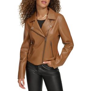 imageLevis Womens Smooth Faux Leather MotoToffee