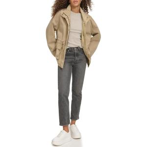 imageLevis Womens Stand Collar Cotton Military JacketSafari