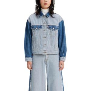 imageLevis womens Inside Out 90s Trucker Jacket Standard and PlusFeeling Fancy
