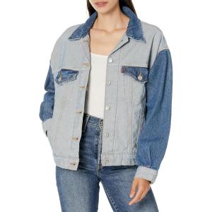 imageLevis womens Inside Out 90s Trucker Jacket Standard and PlusNew Feeling Fancy