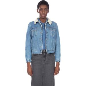 imageLevis womens Original Sherpa Trucker Jackets Standard and PlusDivided Blue