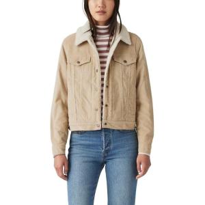 imageLevis womens Original Sherpa Trucker Jackets Standard and PlusSafari