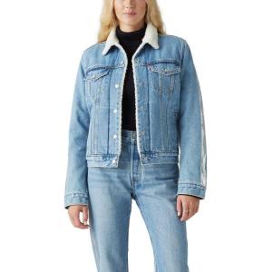imageLevis womens Original Sherpa Trucker Jackets Standard and PlusShine Theory