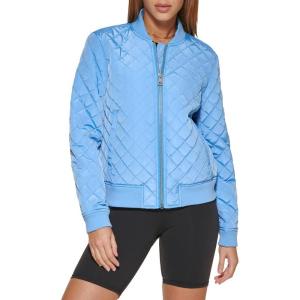 imageLevis womens Womens Diamond Quilted Bomber Jacket With Front Pockets  Regular amp Plus SizesDeep Blue