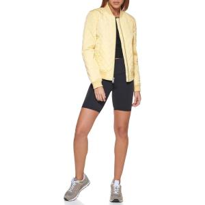 imageLevis womens Womens Diamond Quilted Bomber Jacket With Front Pockets  Regular amp Plus SizesPopcorn